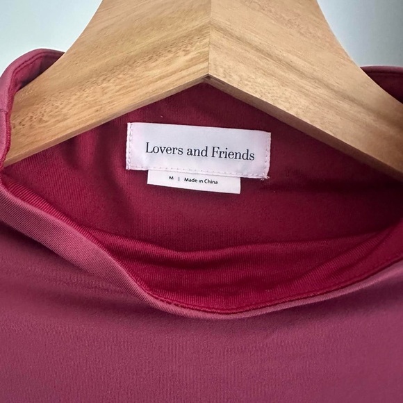 Lovers + Friends Revolve Mock Neck Bodysuit Long Sleeves - Picture 4 of 5